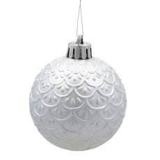 Chomik - Set mit 16 Christbaumkugeln, 6 cm – rot, gold und silber – GIF3771
