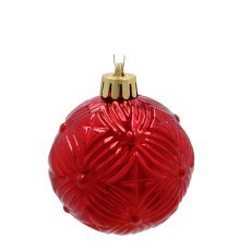 Chomik - Set mit 16 Christbaumkugeln, 6 cm – rot, gold und silber – GIF3771