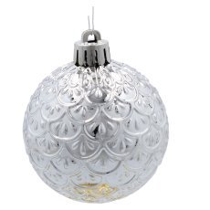 Chomik - Set mit 16 Christbaumkugeln, 6 cm – rot, gold und silber – GIF3771