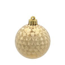 Chomik - Set mit 20 Christbaumkugeln, 6 cm, rot / gold / silber *3825