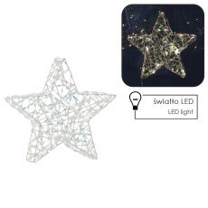 Weihnachtsdekoration – LED-Stern mit Regenbogeneffekt – HIL6345