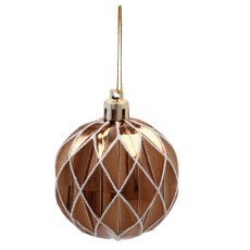 Chomik - Set mit 20 Weihnachtsanhängern in Braun / Bordeaux *5300