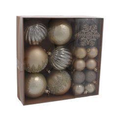 Chomik - 30-teiliges Weihnachtskugel-Set, Mix – BAI5324