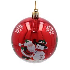 Chomik - Set mit 30 Weihnachtskugeln in Rot / Silber / Gold *5331
