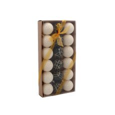 Chomik - Set mit 18 Weihnachtskugeln, Ø 4 cm *5447