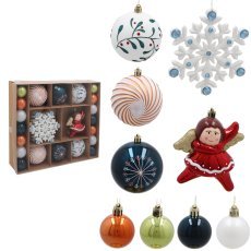 Set mit 38 Weihnachtsdekorationen – Mix *7151