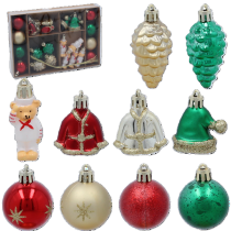 Chomik - Set aus 24 Christbaumschmuckstücken – BIK7199