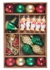 Chomik - Set aus 24 Christbaumschmuckstücken – BIK7199