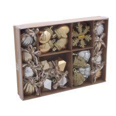 Chomik - Set aus 24 Weihnachtsornamenten – Mix Opak = 12-tlg. *7205