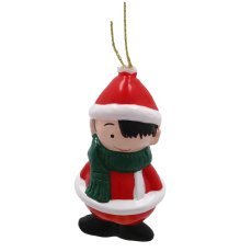 Chomik - Set mit 6 Weihnachtsanhängern – Muster-Mix, Ø 7 cm *7212