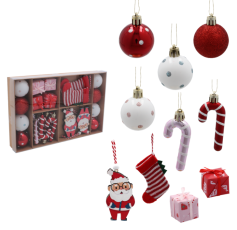 Chomik - 24-teiliges Christbaumschmuck-Set – BIK7236