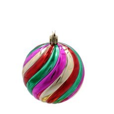 Chomik - 6-teiliges Weihnachtskugel-Set – verschiedene Muster – BIK7281