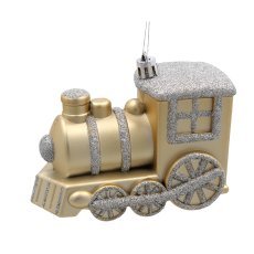 Chomik - Set mit 3 Weihnachtsdekorationen – Zug, 10 cm, Verpackung = 12 Sets *7359