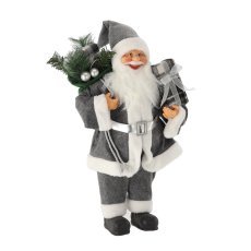 Stehender grauer Nikolaus mit Sack, 60 cm *8684