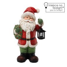 Weihnachtsfigur – Nikolaus mit Laterne 28 x 18,5 x 51 cm LED *1414