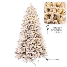 Künstlicher Christbaum 210 cm – verschneit mit LED *9049