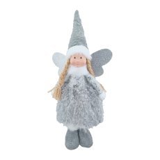 Festlicher Engel 45 cm grau *9650