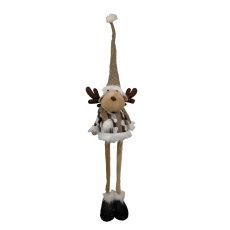 Weihnachtsrentier mit verstellbaren Beinen 90 – 138 cm beige *9711