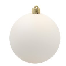 Chomik - Set aus 4 Christbaumkugeln, 10 cm, in Champagner-, Grau- und Weißtönen *0028
