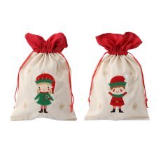 Geschenksackerl 25 x 40 cm beige, gemischte Muster *0684