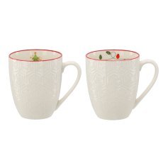 Chomik - Porzellantasse mit verschiedenen Weihnachtsmotiven, 400 ml - LIL1841