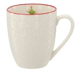 Chomik - Porzellantasse mit verschiedenen Weihnachtsmotiven, 400 ml - LIL1841