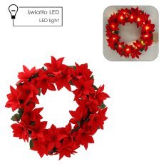 Weihnachtskranz Weihnachtsstern 40 cm LED *2046