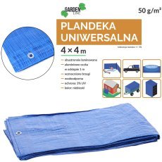 PLANENSTOFF 4 x 4 M (+/- 5 %) 50 GSM 3 % UV BLAU *4096