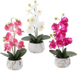 Chomik - Künstliche Orchidee, 37 cm, 25 Stk. im Pack – HID2998