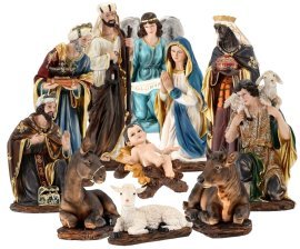 Weihnachtsfiguren-Set, 11-teilig, bis 110 cm – LIG110