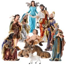 Weihnachtsfiguren-Set, 11-teilig, bis 80 cm – LIG80