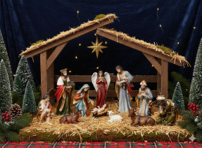 Chomik - Set aus 11 Weihnachtsfiguren bis 53 cm – LIG1384