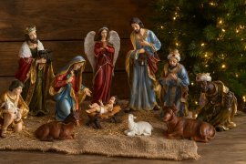Chomik - Set aus 11 Weihnachtsfiguren bis 53 cm – LIG1384