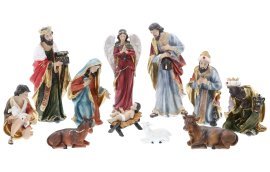 Chomik - Set aus 11 Weihnachtsfiguren bis 53 cm – LIG1384