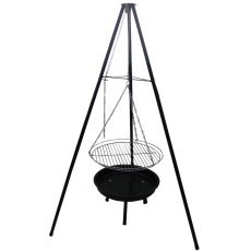 Hängendes, verstellbares Grillnetz für Dreibein – BBQ0162