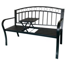 Gartenbank mit klappbarem Tisch – MEB0797