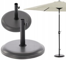 Chomik - Beton-Schirmständer 16 kg – schwarz – GAO0919