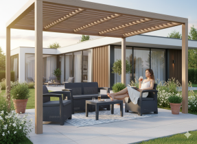 Chomik - Gartenmöbel-Set – Anthrazit - ZUM6454