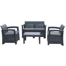 Chomik - Gartenmöbel-Set – Anthrazit - ZUM6454