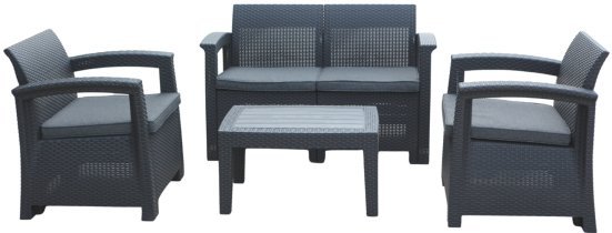 Chomik - Gartenmöbel-Set – Anthrazit - ZUM6454