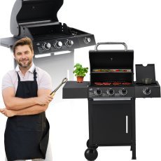 Chomik - Gasgrill 3+1 mit Regler 10,3 kW - BBQ8069