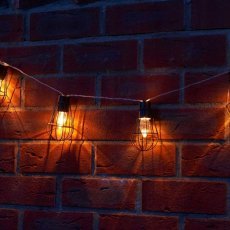 Chomik - Solar-Lichterkette für den Garten 2+1,8 m Loft 10 LED warmweiß - SOL3644