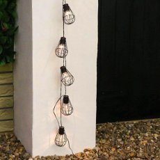 Chomik - Solar-Lichterkette für den Garten 2+1,8 m Loft 10 LED warmweiß - SOL3644