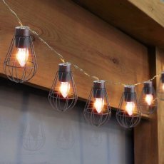 Chomik - Solar-Lichterkette für den Garten 2+1,8 m Loft 10 LED warmweiß - SOL3644