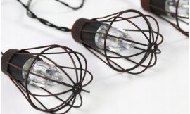 Chomik - Solar-Lichterkette für den Garten 2+1,8 m Loft 10 LED warmweiß - SOL3644