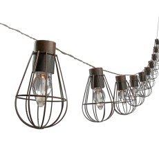 Chomik - Solar-Lichterkette für den Garten 2+1,8 m Loft 10 LED warmweiß - SOL3644