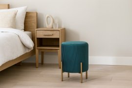 Chomik - Hocker mit Beinen – türkis – PHO4217