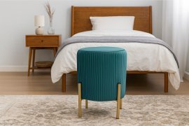 Chomik - Hocker mit Beinen – türkis – PHO4217