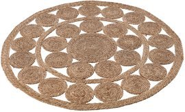 Runder Teppich aus Seegras 120 cm - LIS9272
