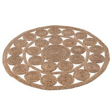 Runder Teppich aus Seegras 120 cm - LIS9272